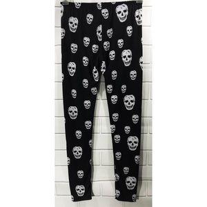 KTOO Skull Stretch Spandex Skinny Slim Leggings